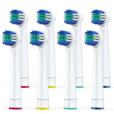 Replacement Toothbrush Heads Compatible with Oral-B Braun, Pack of 8 Professi...