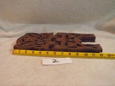 Vintage Hand Carved Solid Wood Leaf Book Rest Holder Prayer Book Stand Holder.