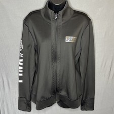 Victoria's Secret PINK Ultimate Reversible Jacket Size Large Black Track Jacket