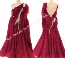 Handmade Dance Dress/Standard Ballroom Competition smooth Waltz Tango Costume