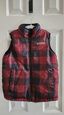 Buffalo David Bitton Boys Girls Plaid Vest XS-5/6