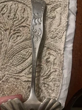 Antique Pie Server with Cherrys Pattern