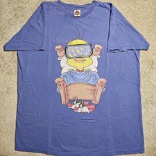 Vintage 90s Tweety Bird Pajama T-shirt Mens 2XL Cute Y2k Ironic Oversized Grunge