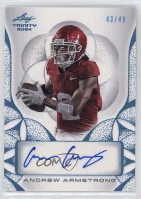 2024 Leaf Trinity Platinum 43/49 Andrew Armstrong #BA-AA2 Auto 16wc