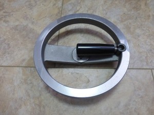 FOLDING ALUMINUM MACHINE HANDLE 8 DIA 3/4 BORE