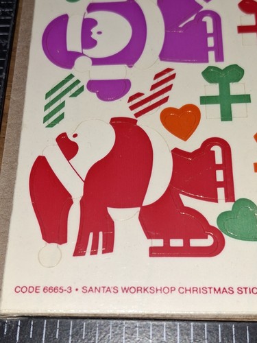 Vintage Aufkleber, aktuell, Santas Workshop Weihnachten, 1 Stück (bxtoteM) - Bild 3 von 4