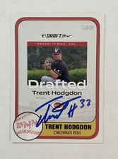 Trent Hodgdon SIGNED Custom Baseball Card IP AUTO Reds Drafted 2024