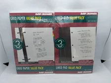 2 Pack Day Runner 1 Grid 1 Lined 3 Three Ring 5.5"x8.5" 88219 3 Pack + 88220 100
