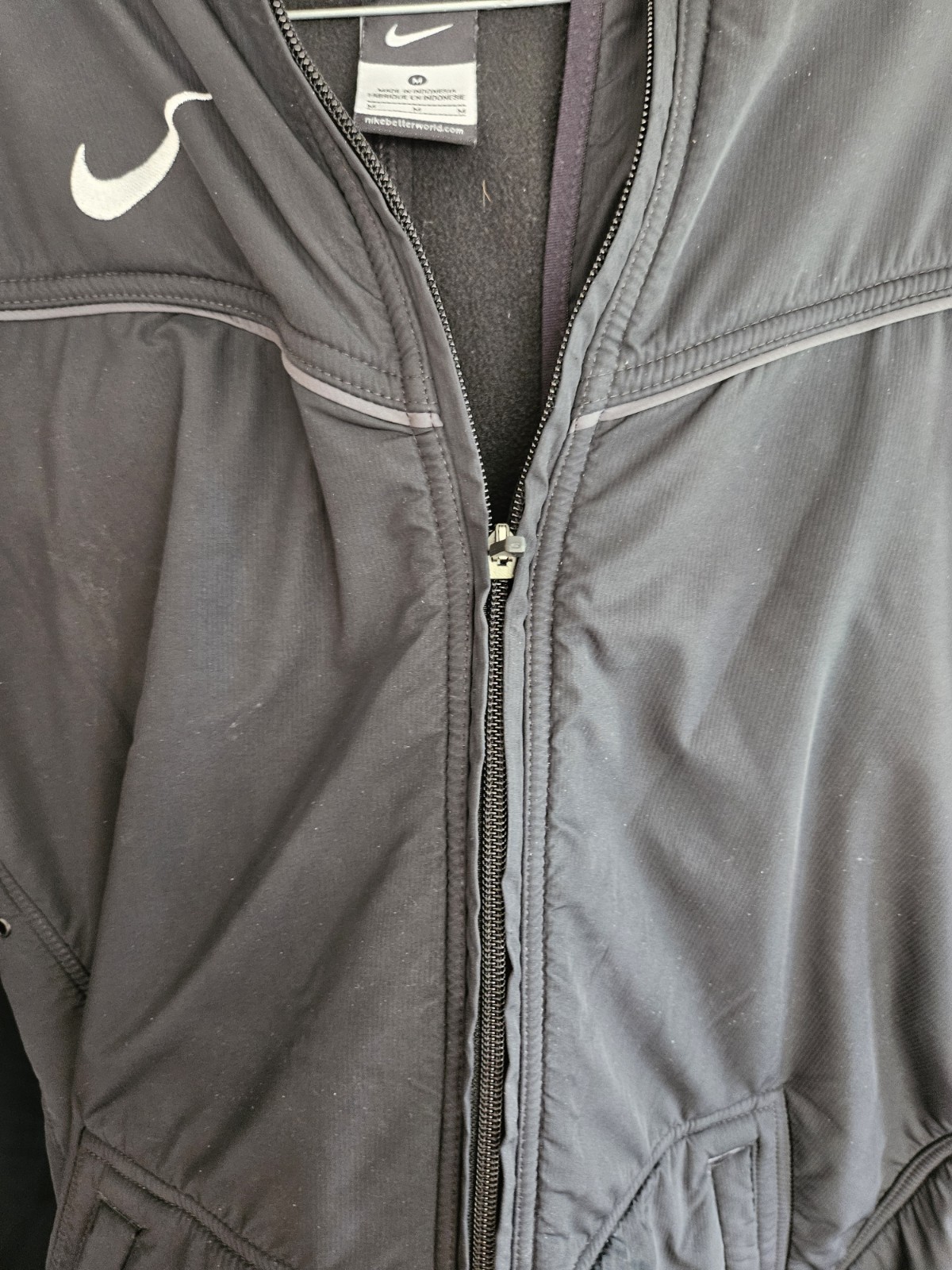 Nike full zip jacket medium. Poly with fleece lin… - image 6