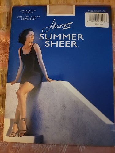 Hanes Sommer transparente Overknee Strümpfe kaum da Gr. AB - Bild 1 von 2