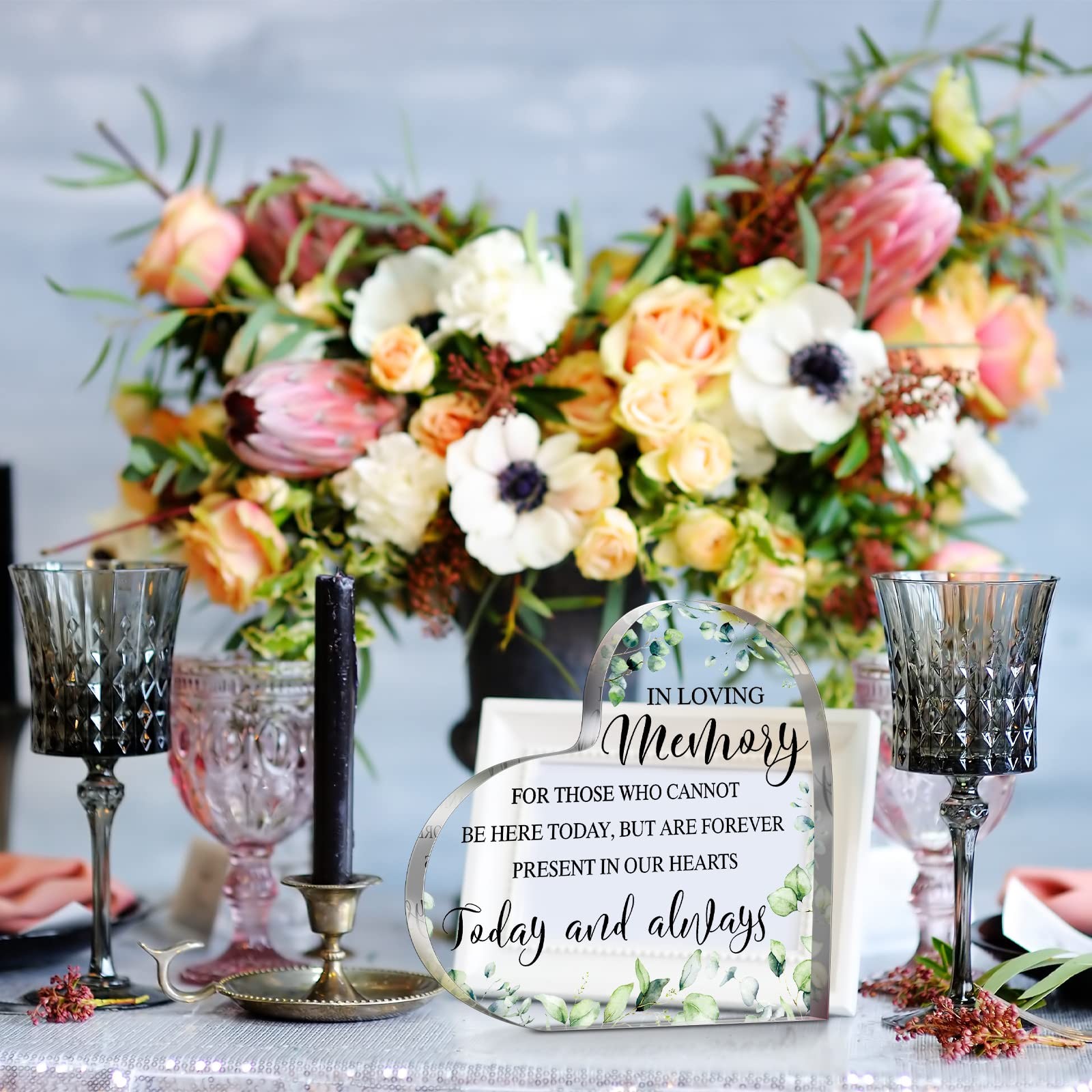 как выглядит Wedding Memorial Sign In Loving Memory Wedding Sign Remembrance Wedding Sign Hea фото