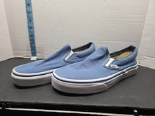VANS Classic Slip-On Shoes, Blue, Women's Size 9, Men's Size 7.5