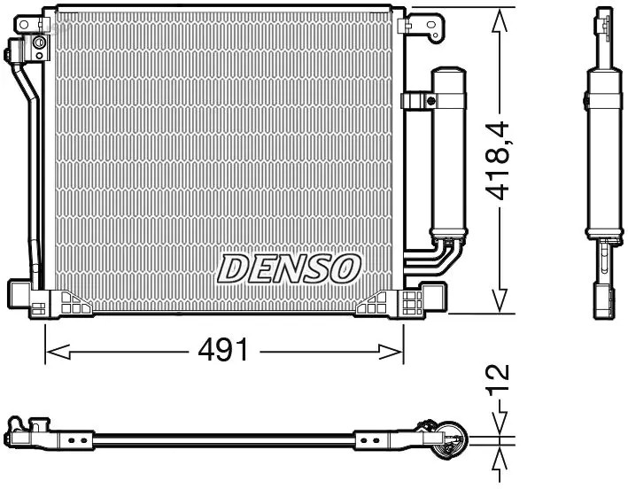 Kühler Klimaanlagen – Kondensator DCN46025 DENSO für NISSAN JUKE - Bild 2