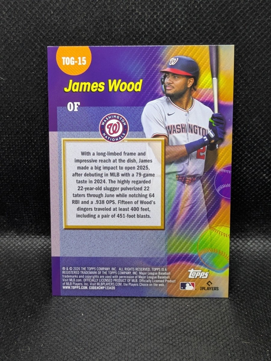 2026 Topps Series 1 Titans of the Game James Wood #TOG-15