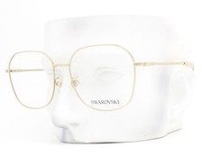 Swarovski Eyeglasses Glasses SK1009D 4012 Pale Gold with Crystals 58mm No Case