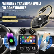 Wireless WiFi Carplay Android Auto Adapter USB Dongle Car Bluetooth 5.2 Type-C