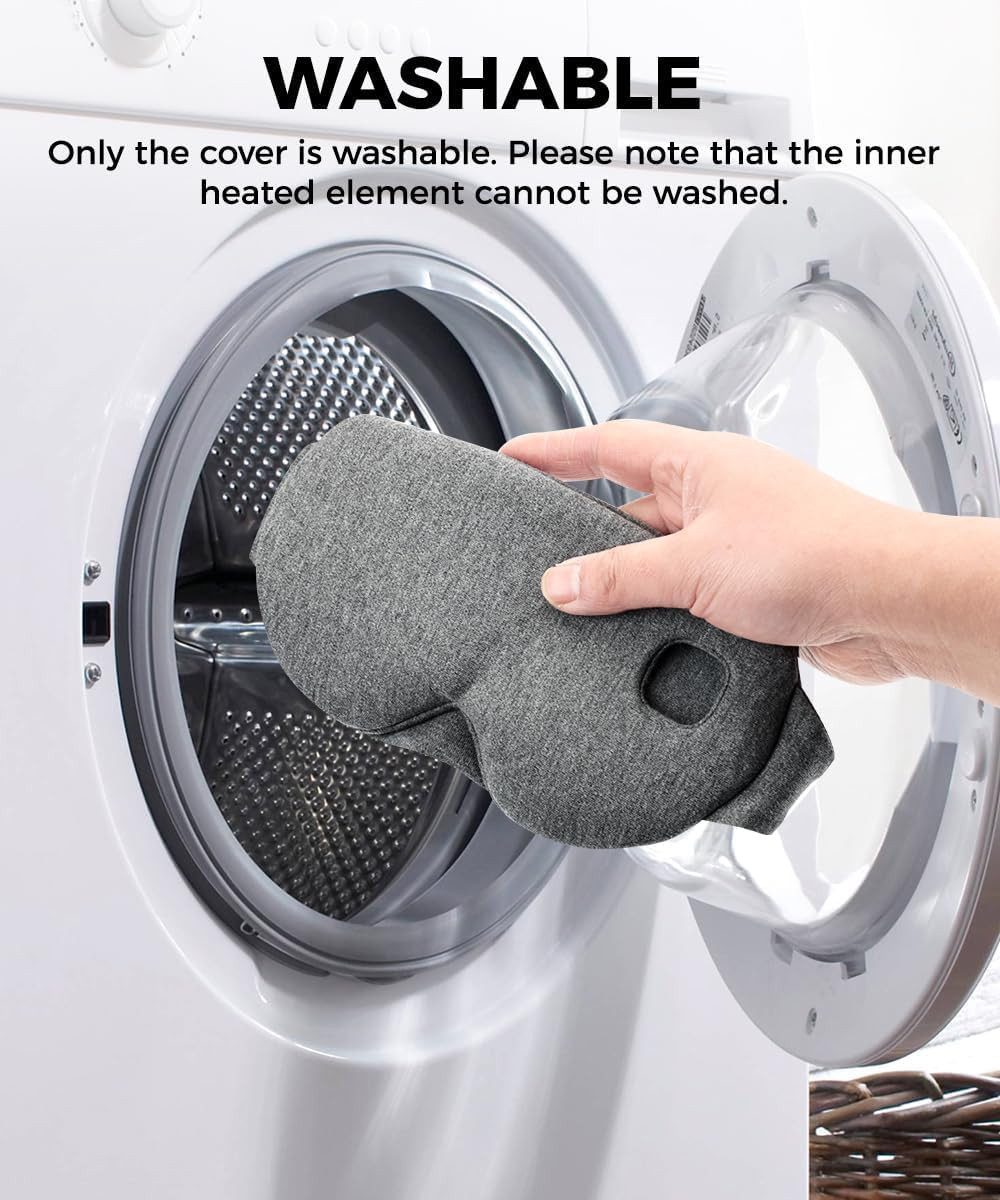 Heated Eye Mask, Heated Eye Compress for Dry Eyes Stye Blepharitis MGD and Bleph