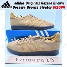 Image of adidas Originals Gazelle Brown Dessert Bronze Strator IG2099 Men's Size