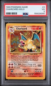 Charizard 4/102 Base Set Holo Rare Unlimited Pokemon TCG