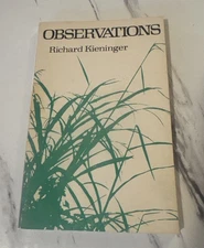 💙Observations Richard Kieninger Vintage 1971 Paperback💙