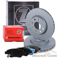 Zimmermann Bremsscheiben Ø257 BelÜFtet+ BremsbelÄGe Vorne FÜR Opel Adam Corsa D