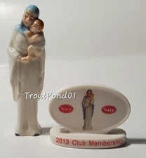 Wade Whimsies Figurine Madonna and Child Mary Baby Jesus Nativity 2013 Club Set 