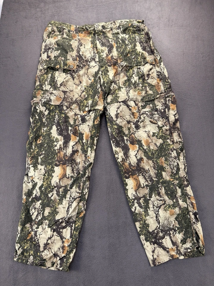 Pantalones Convertibles Natural Gear Camuflados 2XL Cremallera Nylon Carga Ajustable Exterior Foto 3 de 4