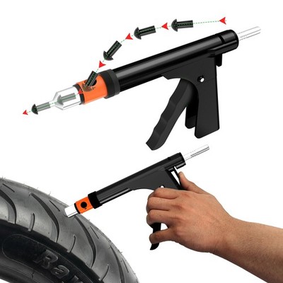 GRAND PITSTOP Tubeless Tire Gun Puncture Repair Kit with Mushroom Plug for Ty...