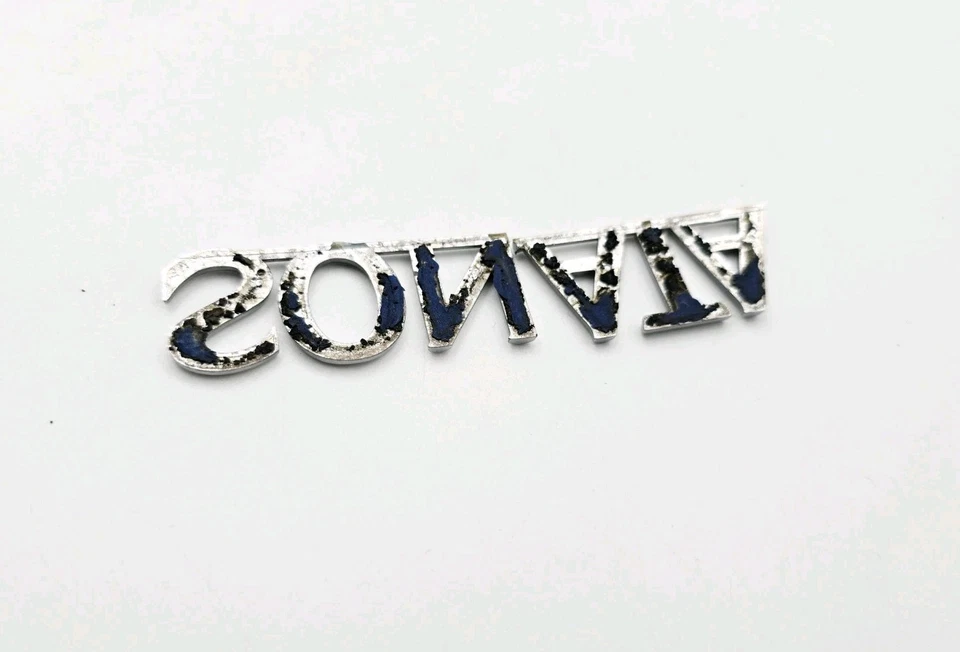 HYUNDAI SONATA 2002-2005 TAPA MALETERO TRASERO CROMO EMBLEMA LOGOTIPO INSIGNIA OEM Foto 4 de 4