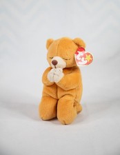 Ty Beanie Baby Hope the Praying Brown Bear DOB March 23, 1998 plush toy
