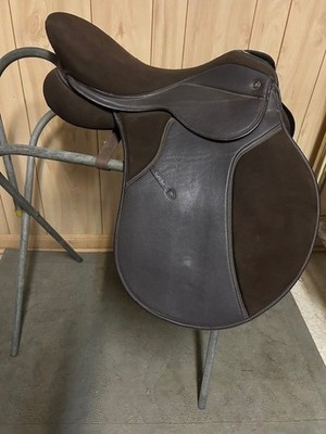 Thorowgood All PURPOSE Synthetic SADDLE 17''  BROWN  *VGC Medium Tree Griffin