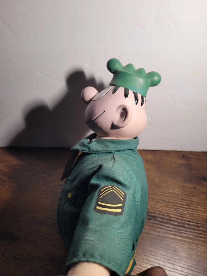 "Muñeco de peluche Beetle Bailey Camp Swampy Sargent Orville Snorkel 9,5"" 2000 woks de juguete" Foto 3 de 4