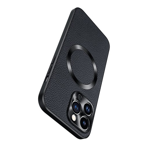 Funda protectora de cuero genuino imán MagSafe para Apple iPhone 12 13 14 15 serie - Imagen 9 de 23