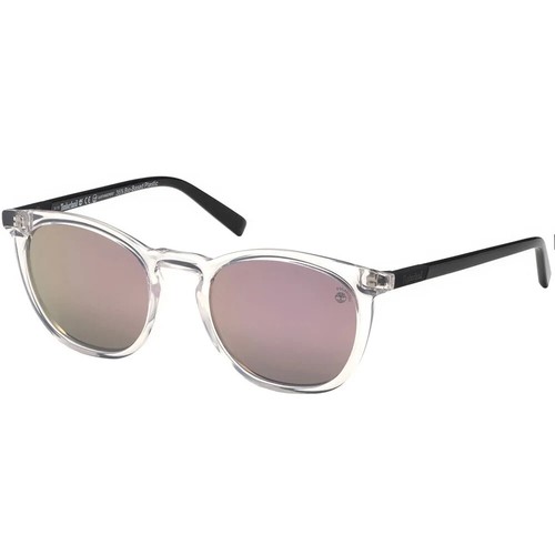 Timberland TB9166 26D Clear Mirror Polarized Plastic Sunglasses Frame 52-21-145 - Picture 2 of 4
