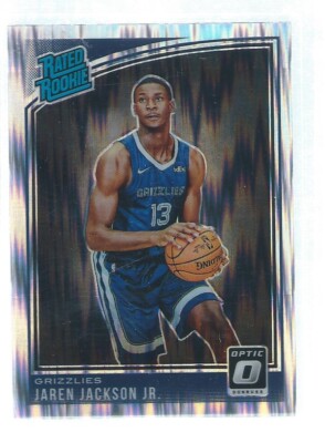 JAREN JACKSON JR. 2018-19 PANINI DONRUSS OPTIC SHOCK FLASH HOLO 