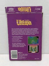 Ultima Exodus Nintendo NES 1989 Complete in Box CIB&nbsp;Manual Case RPG PC Legend