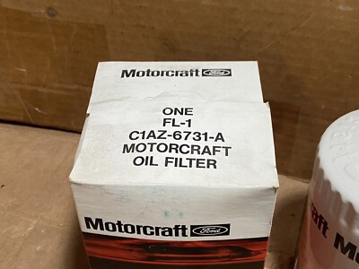 Ford C1AZ-6731-A Motorcraft FL-1 Embossed Top Oil Filter -- NOS