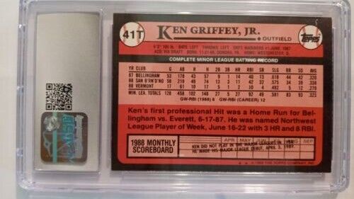 1989 Topps Traded Ken Griffey Jr. #41T Printing Error (See 1989 Topps Traded Ken Griffey Jr. #41T Printing Error (See