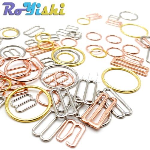 Sujetador de metal ajustador de correa deslizador/gancho/anillo tórico lencería artesanía de 6 ~ 25 mm |