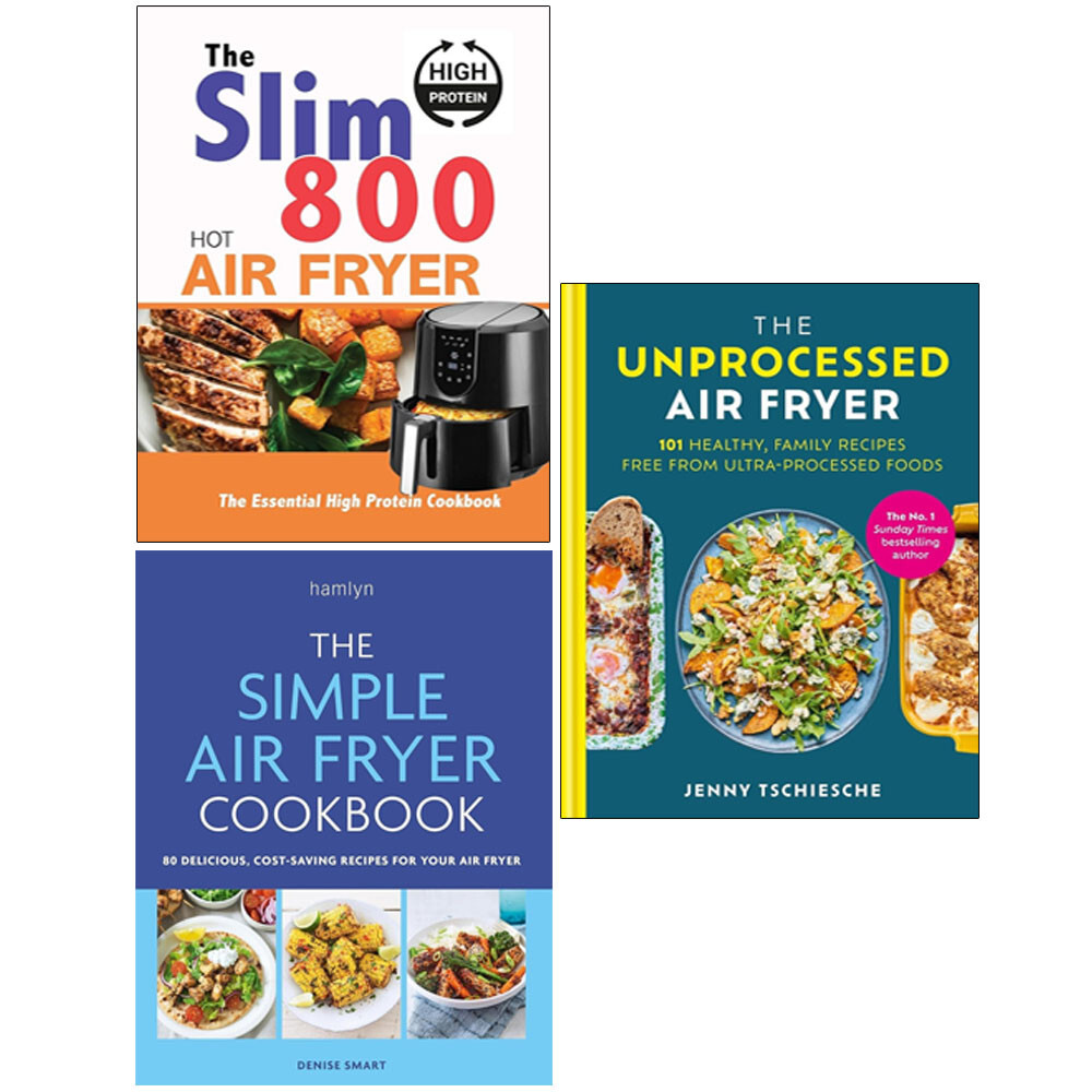 Simple Air Fryer,Slim 800 Hot Air Fryer,Unprocessed Air Fryer (HB) 3 Books Set