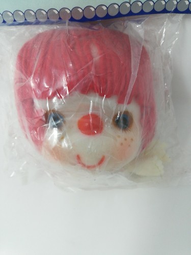 Nuevo en paquete de colección cabeza de muñeca CCA ojos azules cabello rojo con manos 3" nuevo de lote antiguo - Imagen 6 de 6
