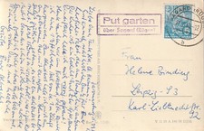 GDR, AK with country postmark Putgarten about Sargard (R�gen)