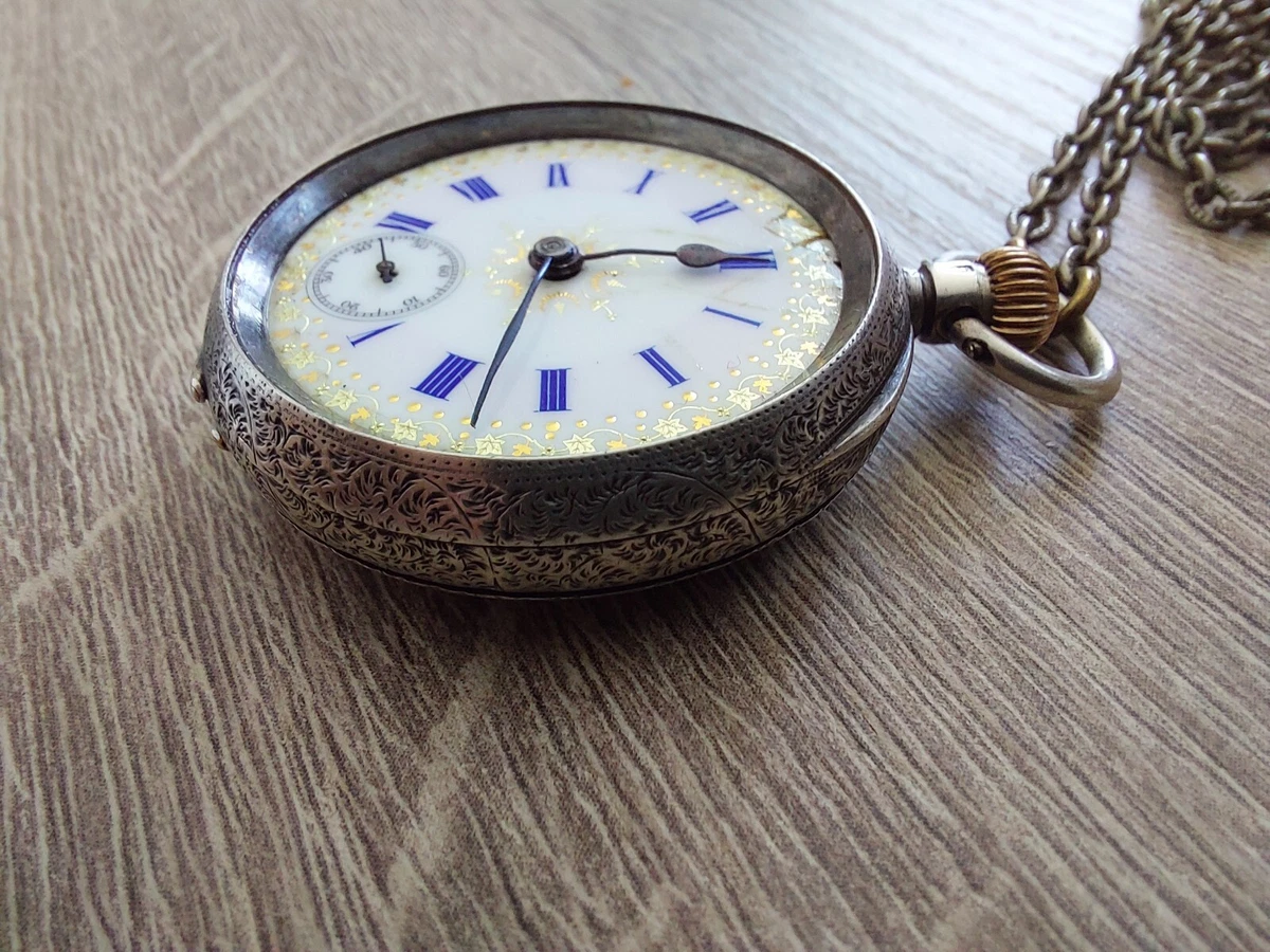 Small silver 2024 pocket watch