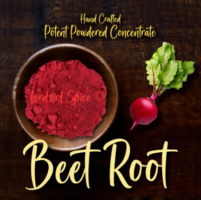 Beet Root Powder Organic Beta Vulgaris 100% EASY Fine Concentrate USA