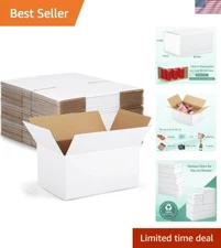 10x7x5 Cardboard Mailers - 30 Pack of Durable Shipping Boxes for Small Items