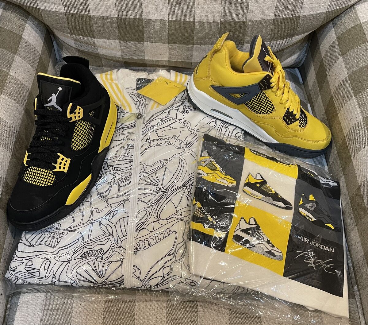 Jordan 4 Thunder and lightning Complete Set | eBay Jordan 4 Thunder and lightning Complete Set | eBay