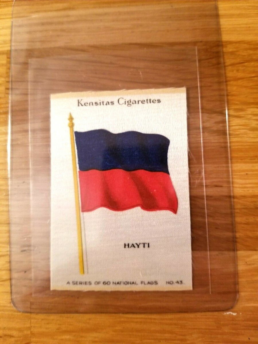 KENSITAS CIGARETTES SILK FLAG 2 1/8