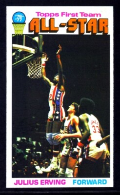 1976-77 Topps #127 Julius Erving ALL STAR New York Nets ~ NM/MT