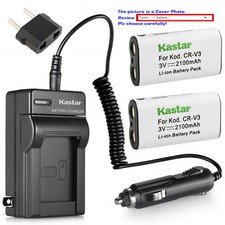 Kastar Battery AC Charger for Toshiba CR-V3 & PDR-M25 PDR-M60 PDR-M61 PDR-M65