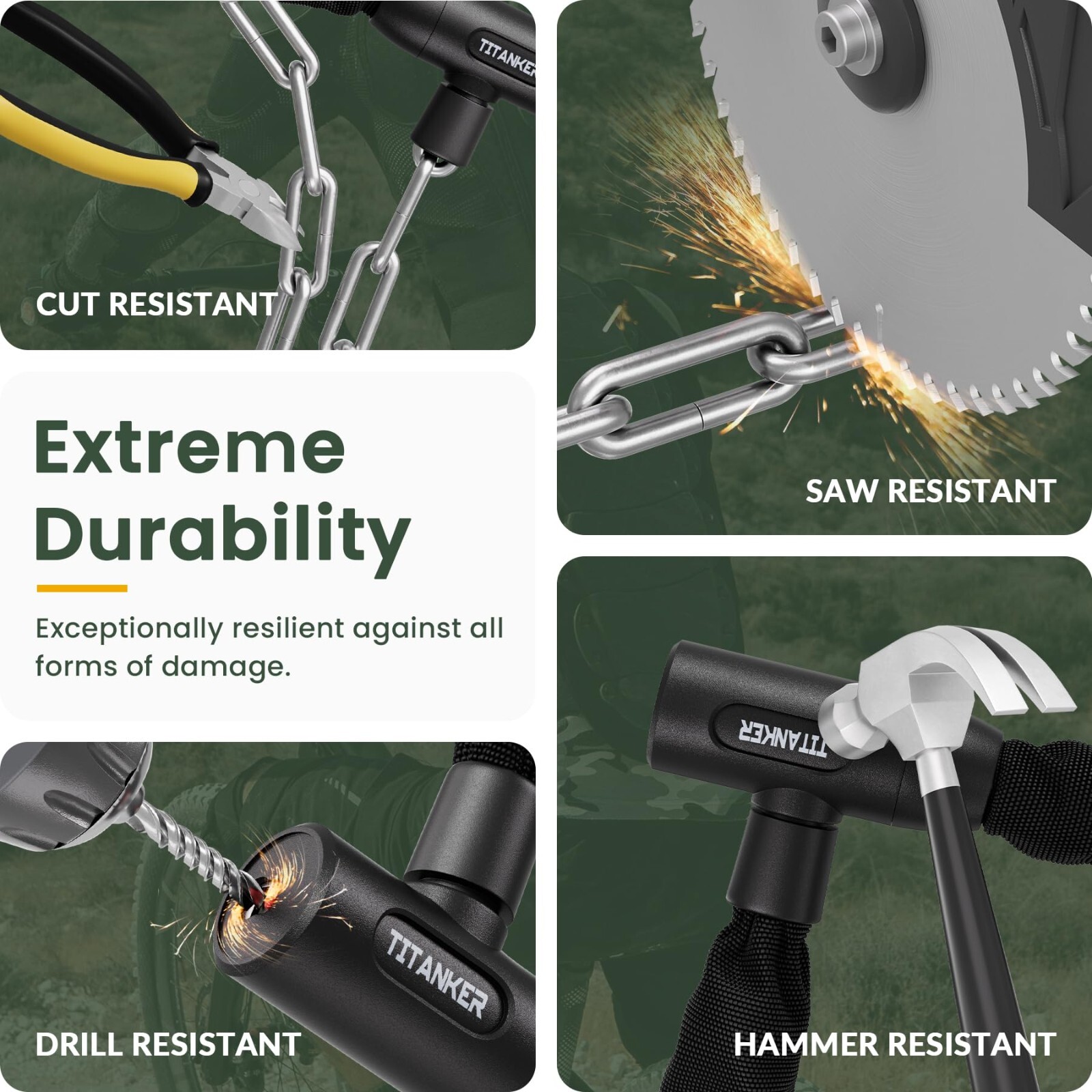 Candado Para Moto Motocicleta Bicicleta Cadena Con Lock Seguro Seguridad Chain